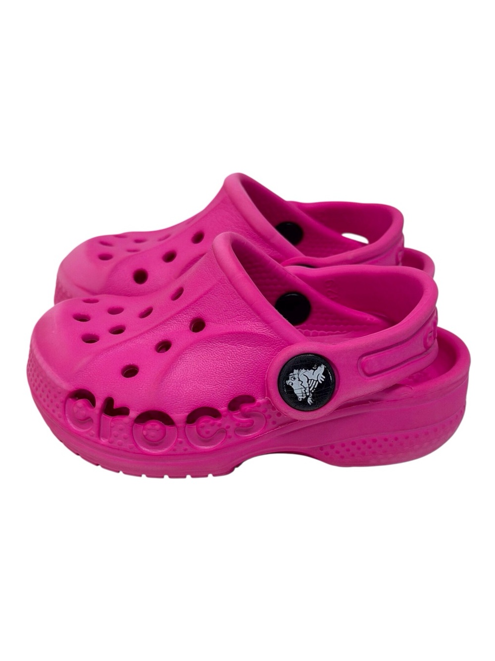 Crocs classic slip on clog/ sandals child/toddler size 4 in hot pink